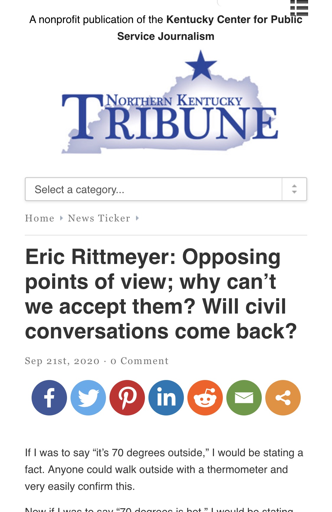 Opposing political views